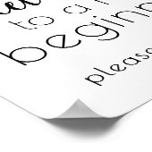 Poster Simple Sweet Terminer le nouveau début | Script no (Coin)