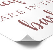 Poster Simple Taupe Combien | Jeu de devinette Rose du dé (Coin)