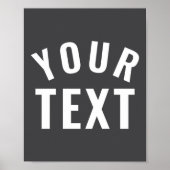 Poster Simple Text Template Womens Long Sleeve Black _1  (Devant)