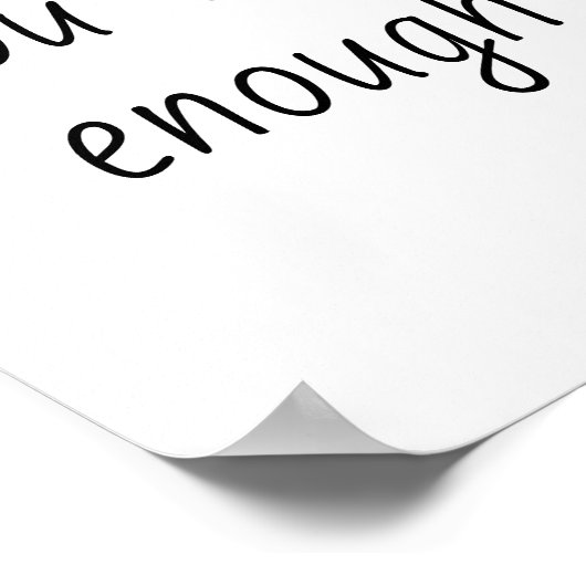 Poster Simple, Vous Êtes Assez Cité (Coin)