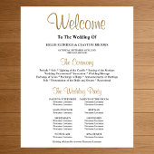 Poster Simple Wedding Ceremony Program