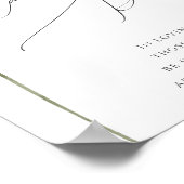 Poster Simple Wildflower | Cette bougie brûle panneau (Coin)