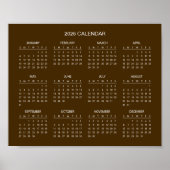Poster Simple Yet Elegant 2026 Calendar |  (Devant)
