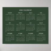 Poster Simple Yet Elegant 2026 Calendar |  (Devant)