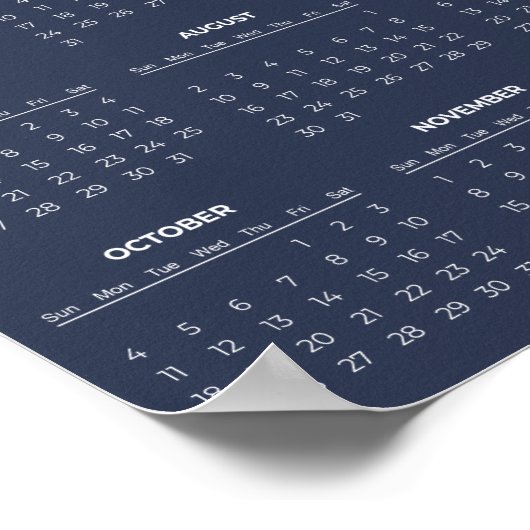 Poster Simple Yet Elegant 2026 Calendar |  (Coin)