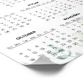 Poster Simple Yet Elegant Floral 2026 Calendar | (Coin)