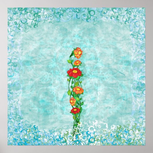 Poster Simplement Beau Floral (Devant)