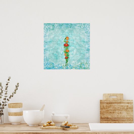 Poster Simplement Belle Florale (Cuisine)