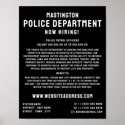 Poster Simplement Gras, Recrutement de la Loi des Agents  (Devant)