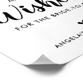 Poster Simples conseils de douche nuptiale et signe de vo (Coin)