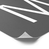 Poster Simples Typographie de Hustle Exercice Motivationn (Coin)