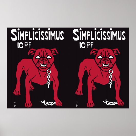 Poster Simplicissimus Thomas Theodor Heine (Devant)