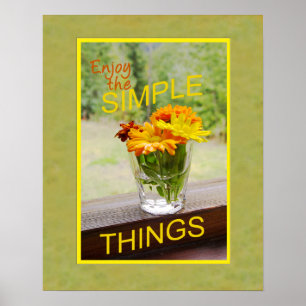 Poster Simplicité Inspiration Nature morte Fleur de margu