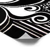 Poster Simplicité noire et blanche (Coin)