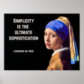Poster Simplicity is the ultimate sophistication (Devant)