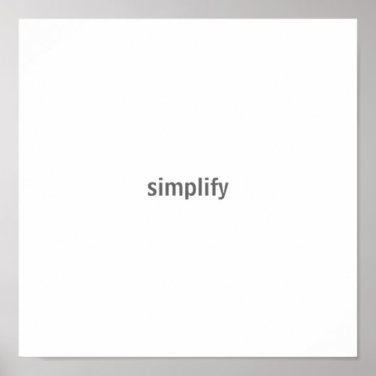 Poster simplifier (Devant)