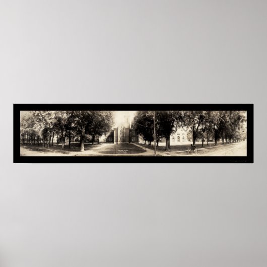 Poster Simpson College Indianola, Iowa Photo 1907 (Devant)