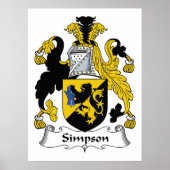 Poster Simpson Family Crest (Devant)