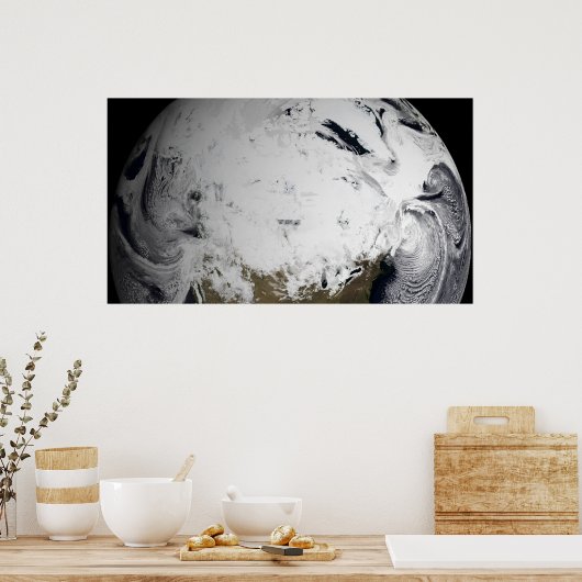 Poster Simulation de nuage d'une seule journée (Cuisine)