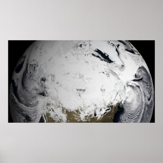 Poster Simulation de nuage d'une seule journée (Devant)