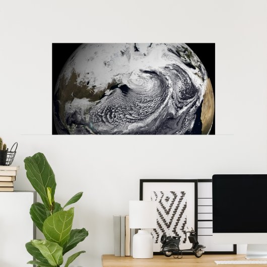 Poster Simulation de nuage d'une seule journée 2 (Bureau à domicile)