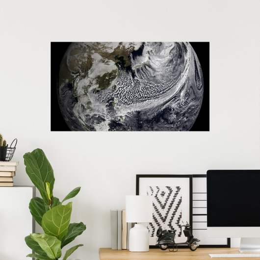 Poster Simulation de nuage d'une seule journée 3 (Bureau à domicile)