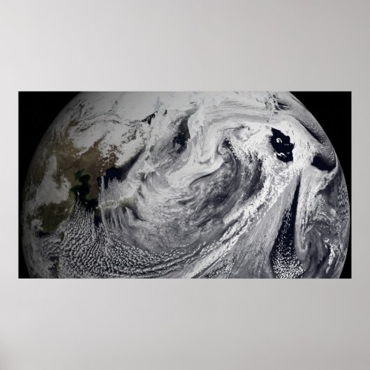 Poster Simulation de nuage d'une seule journée 4 (Devant)