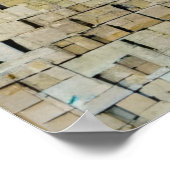 Poster simulé en mosaïque d'éléphants (Coin)