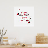 Poster Sing a new song unto The Lord (Cuisine)