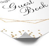 Poster Sing Our Guestbook Tropical Floral Geometric Sign (Coin)