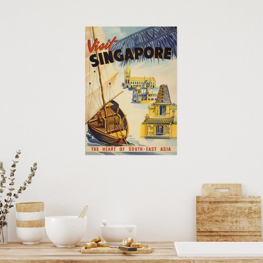 POSTER SINGAPOUR (Cuisine)