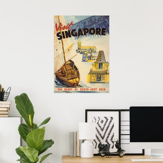 POSTER SINGAPOUR (Bureau à domicile)