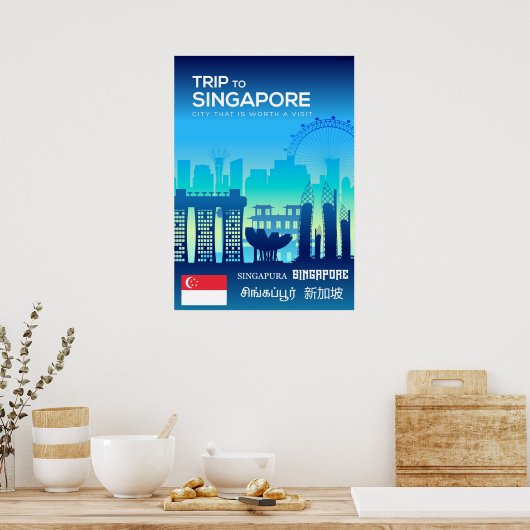 Poster Singapour (Cuisine)