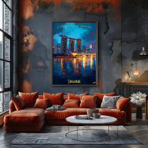 Singapour à Dusk - Un paysage artistique exception