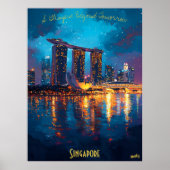 Poster Singapour à Dusk - Un paysage artistique exception (Devant)