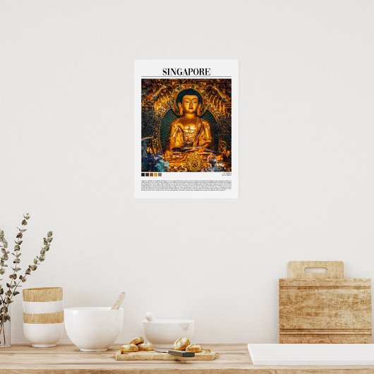 Poster Singapour - Asie du Sud-Est (Cuisine)
