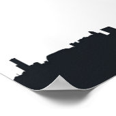 Poster Singapour, Chine | Coordonnées de la ville (Coin)