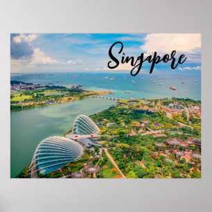 Poster Singapour en Fleur — Harmonie aérienne des jardins