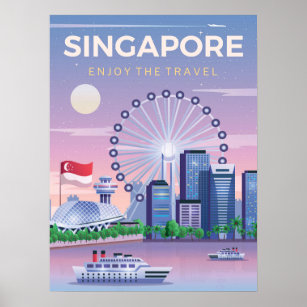 Poster Singapour Profite Du Voyage
