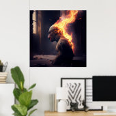 Poster singe (Bureau à domicile)