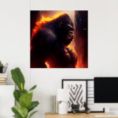 Poster singe (Bureau à domicile)