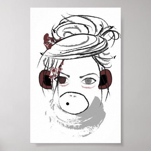 Poster singe. (Devant)