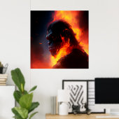 Poster singe (Bureau à domicile)