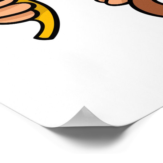 Poster Singe À La Banane (Coin)