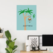 Poster Singe dans un arbre (Bureau à domicile)