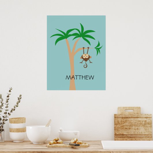 Poster Singe dans un arbre (Cuisine)