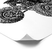 Poster Singe de course (Coin)