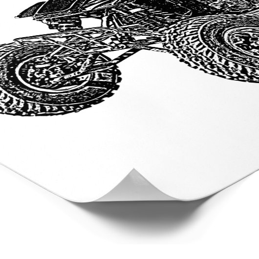 Poster Singe de course (Coin)