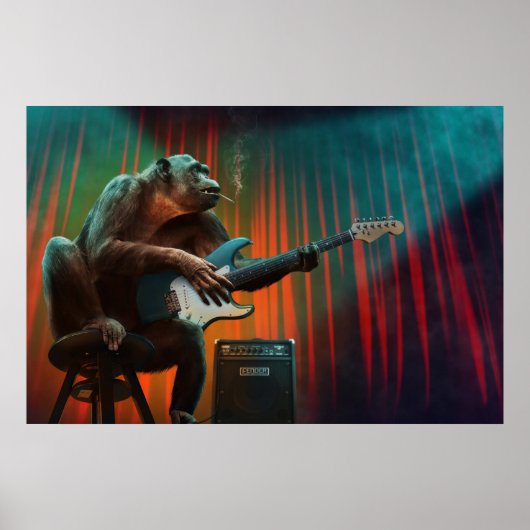 Poster Singe de Rockin (Devant)