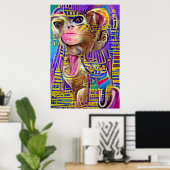 Poster Singe égyptien (Bureau à domicile)